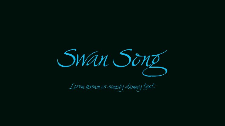 Шрифт Swan Song