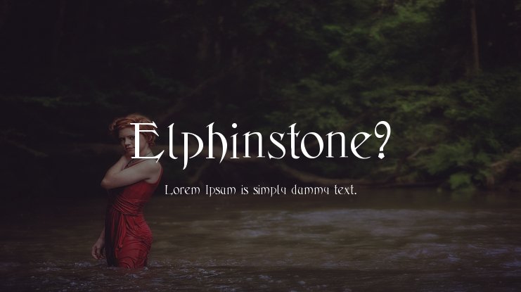 Шрифт Elphinstone