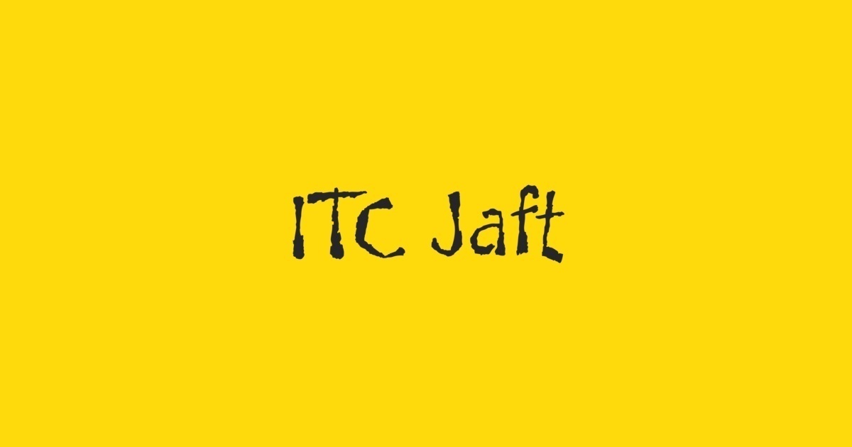 Шрифт Jaft ITC
