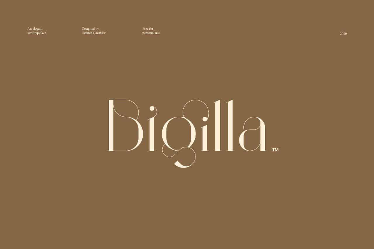 Шрифт Bigilla