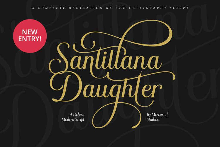 Шрифт Santillana Daughter