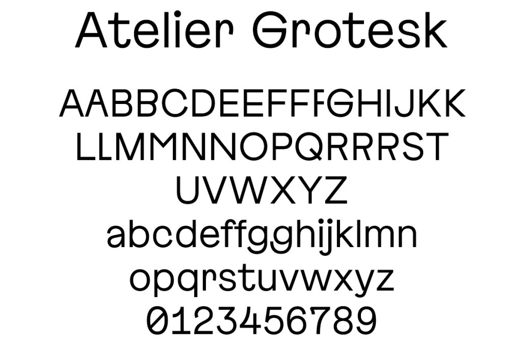 Шрифт Atelier Grotesk