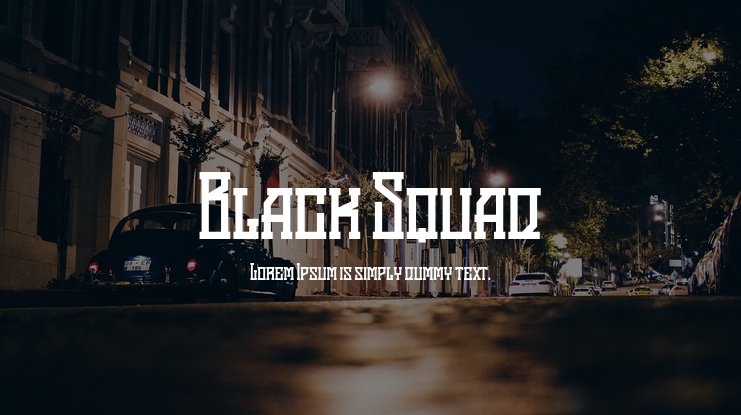 Шрифт Black Squad