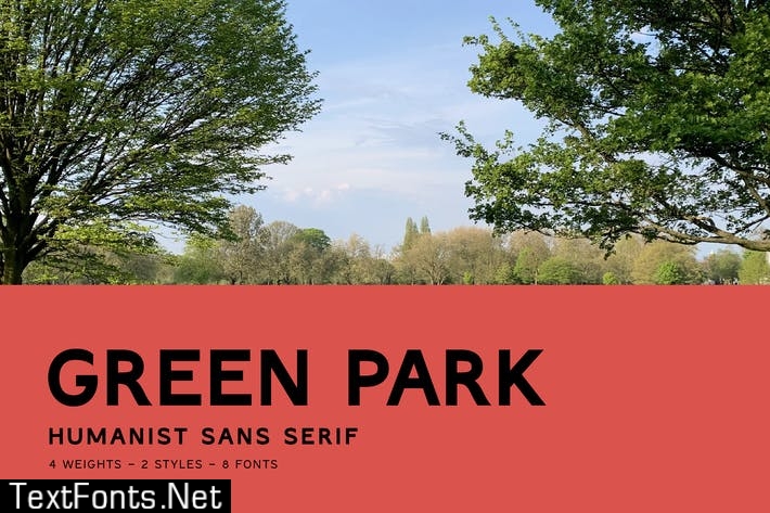 Шрифт Green Park