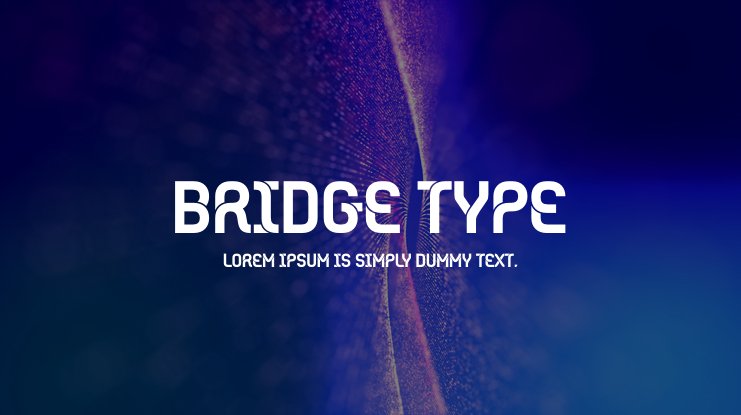 Шрифт Bridge Type (Euro 2020)