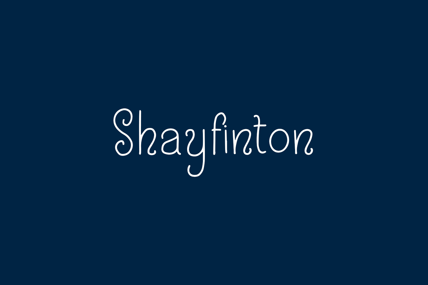 Шрифт Shayfinton
