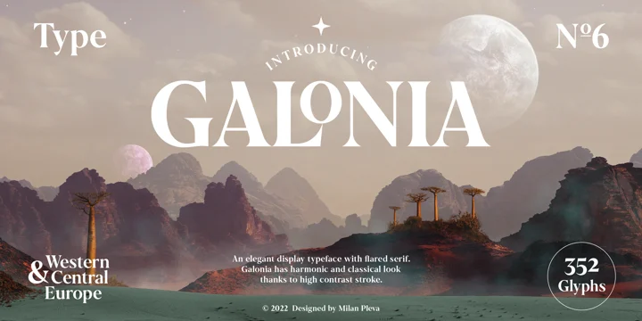 Шрифт Galonia