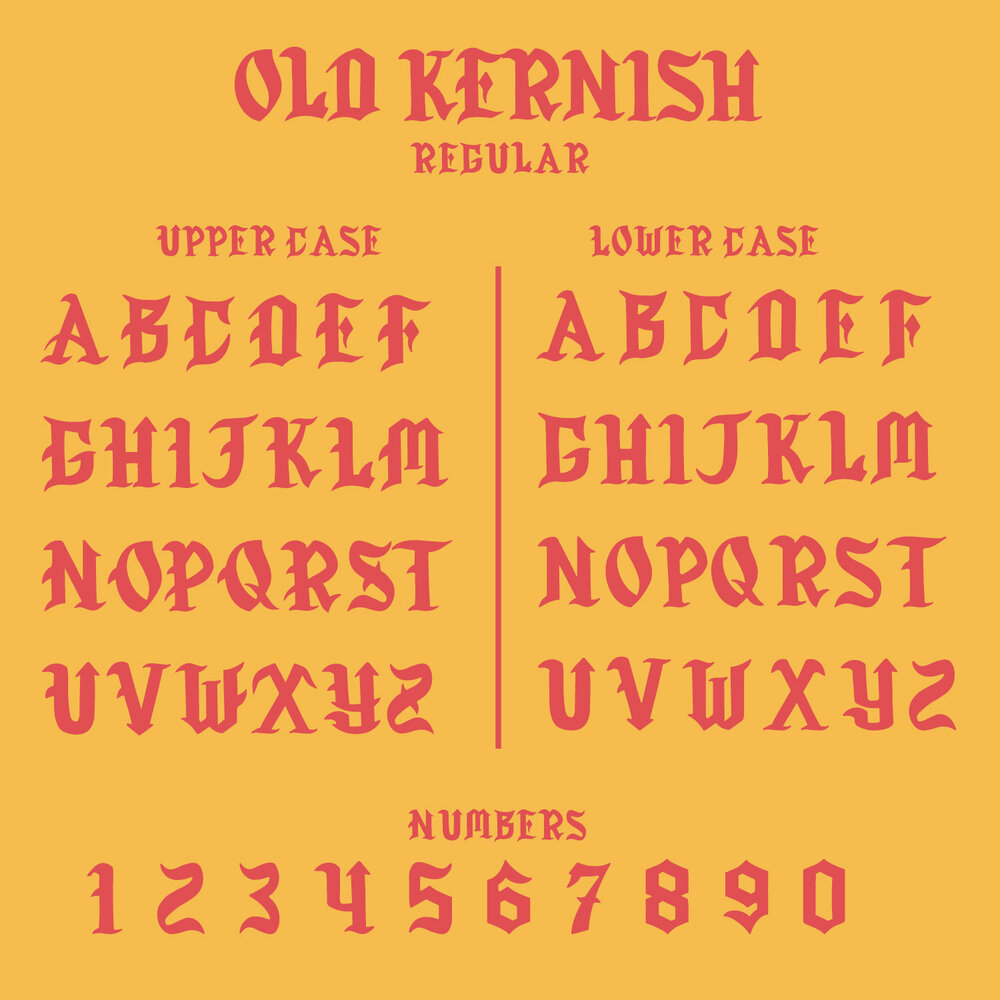 Шрифт Old Kernish