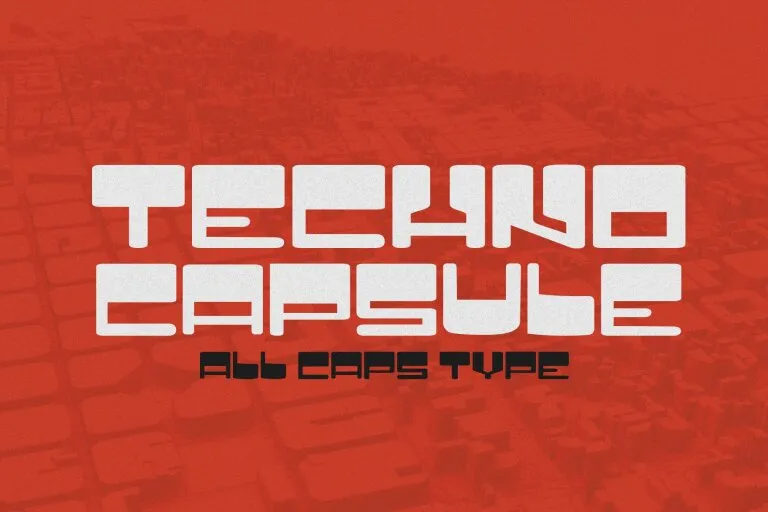 Шрифт Techno Capsule