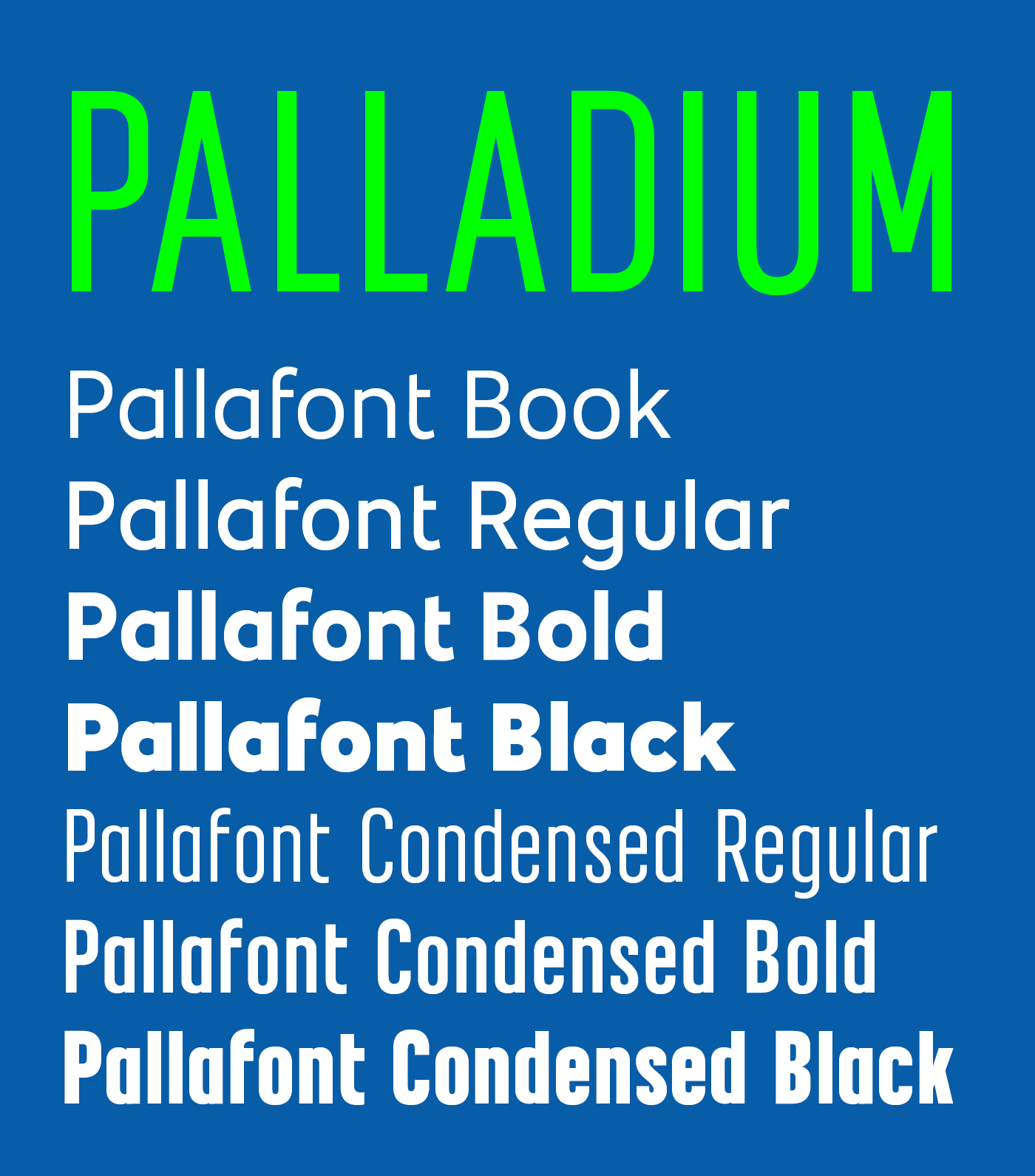 Шрифт Palladium