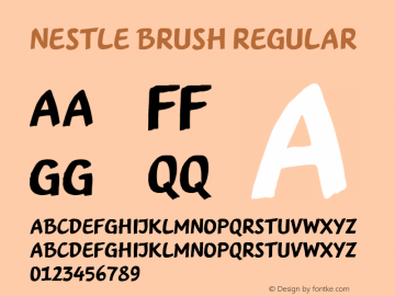 Шрифт Nestle Brush