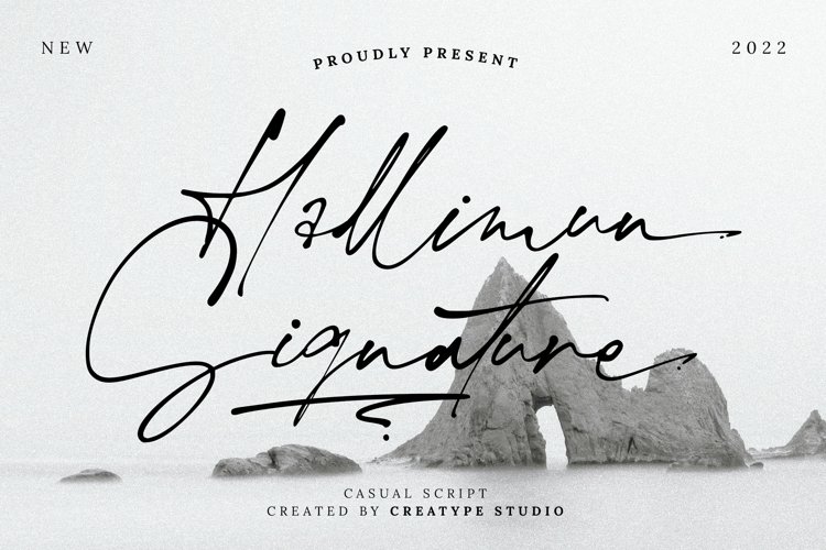 Шрифт Hallimun Signature