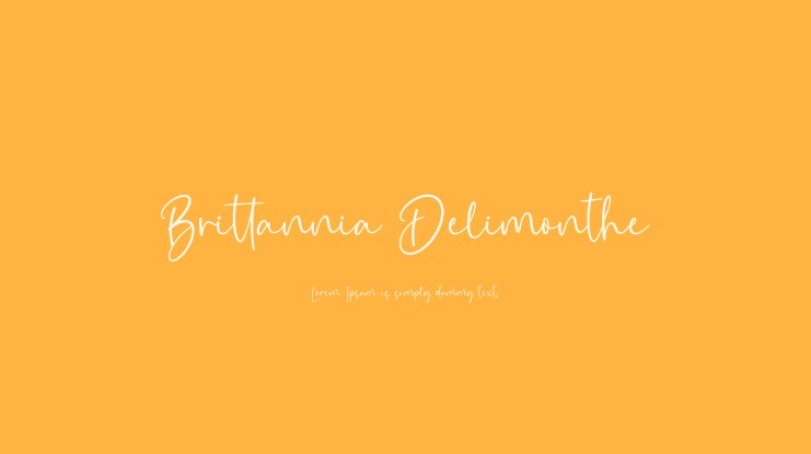 Шрифт Brittania Delimonthe