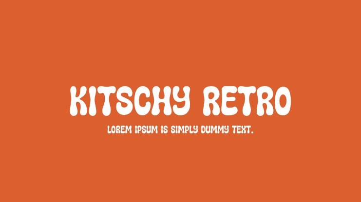 Шрифт Kitschy Retro