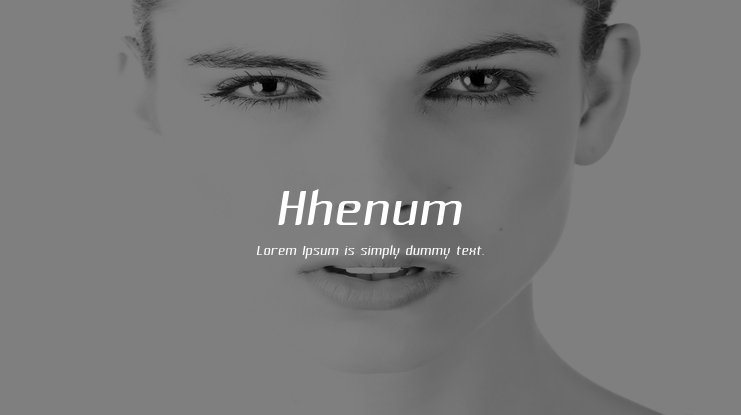 Шрифт Hhenum