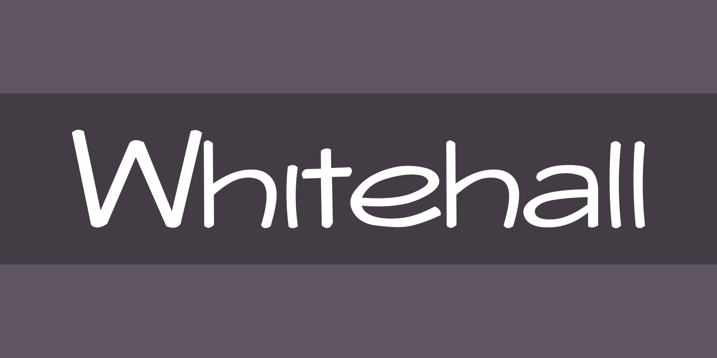 Шрифт Whitehall