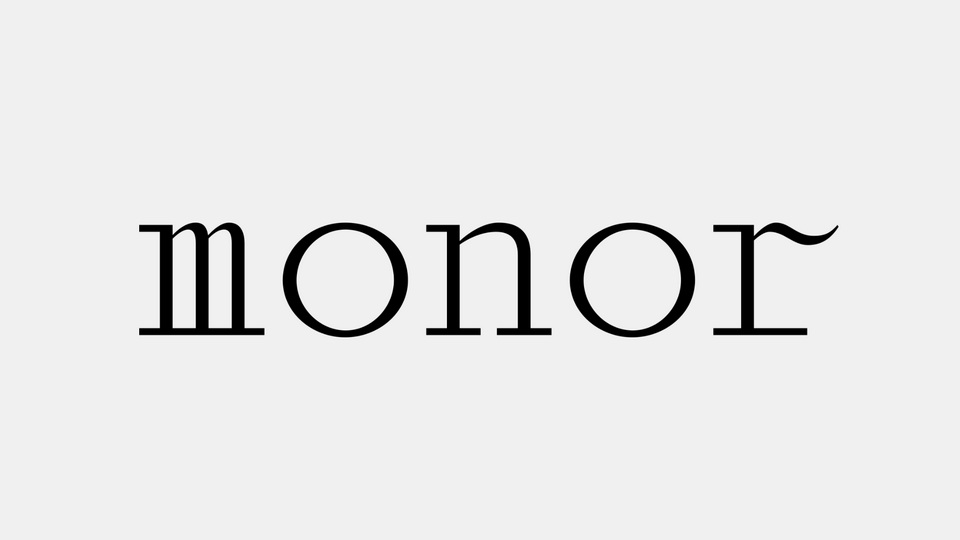 Шрифт Monor