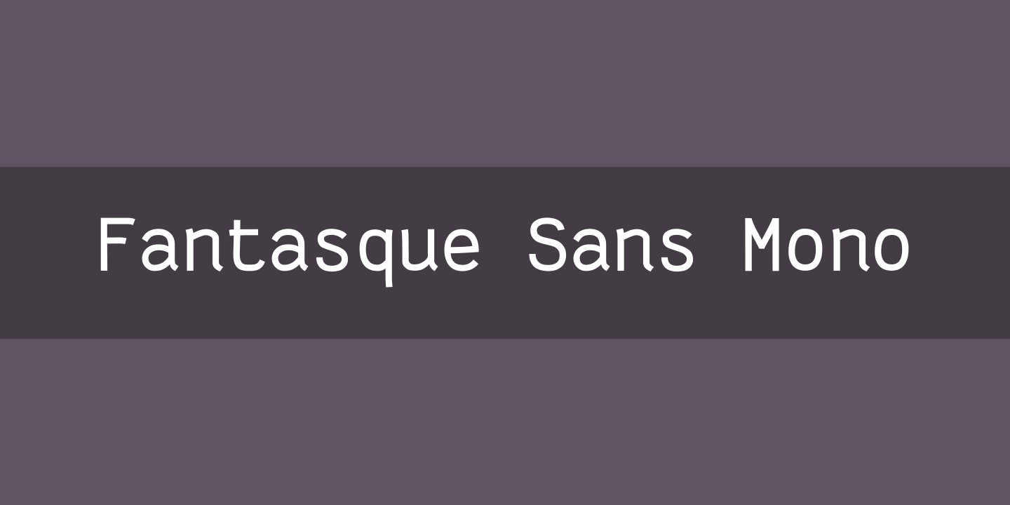 Шрифт Fantasque Sans Mono