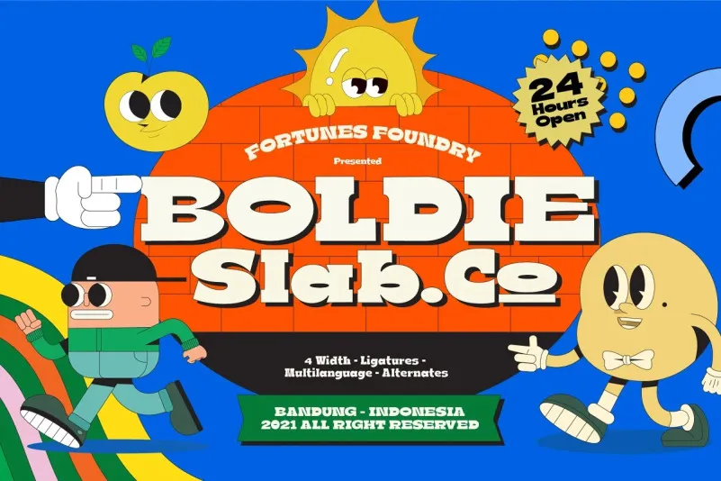 Шрифт Boldie Slab