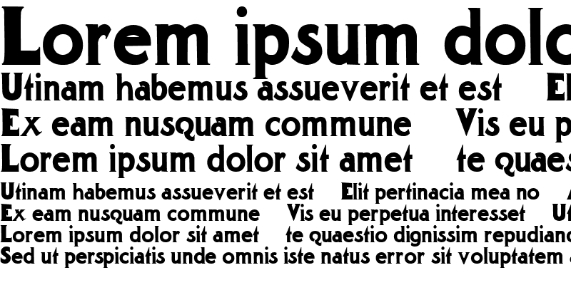 Шрифт Gargantua