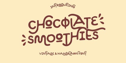 Шрифт Chocolate Smoothies
