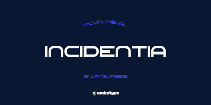 Шрифт Incidentia