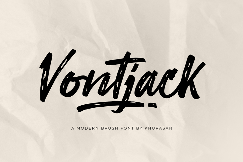 Шрифт Vontjack