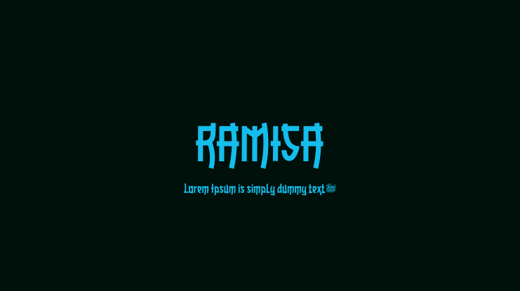 Шрифт Ramisa