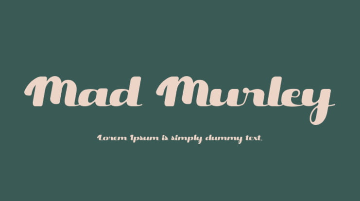 Шрифт Mad Murley