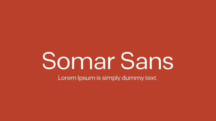 Шрифт Somar Sans Condensed