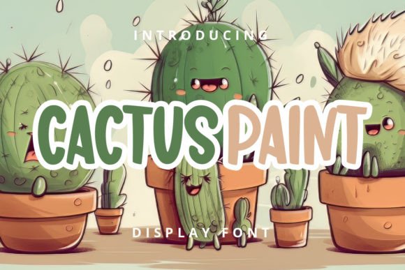 Шрифт Cactus Paint