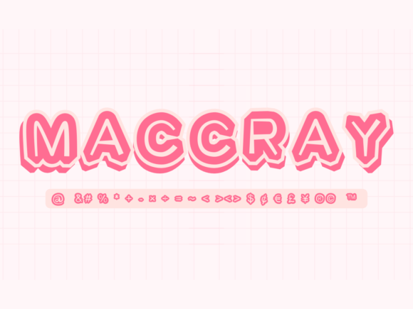 Шрифт Maccray