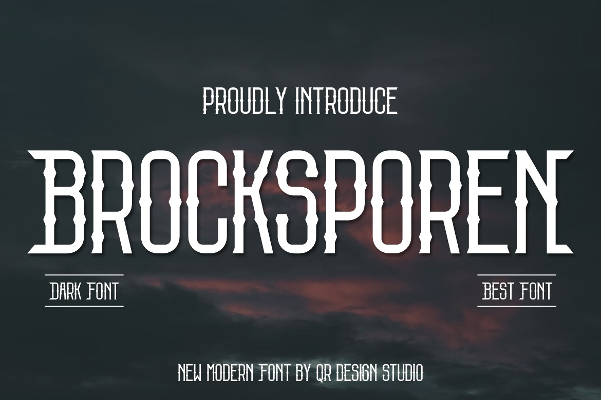 Шрифт Brocksporen