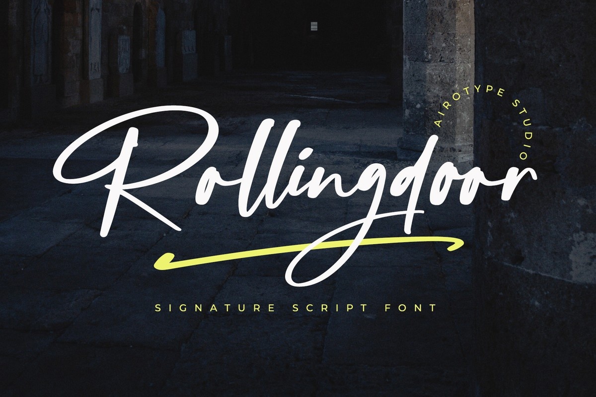 Шрифт Rolling Door