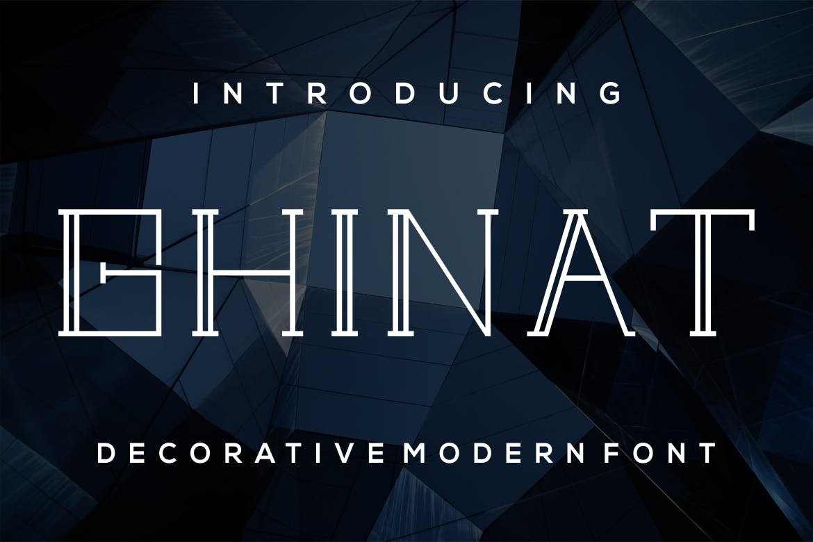 Шрифт Ghinat