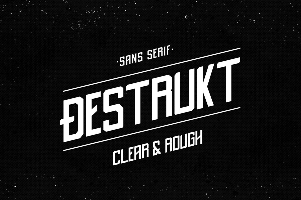Шрифт Destrukt