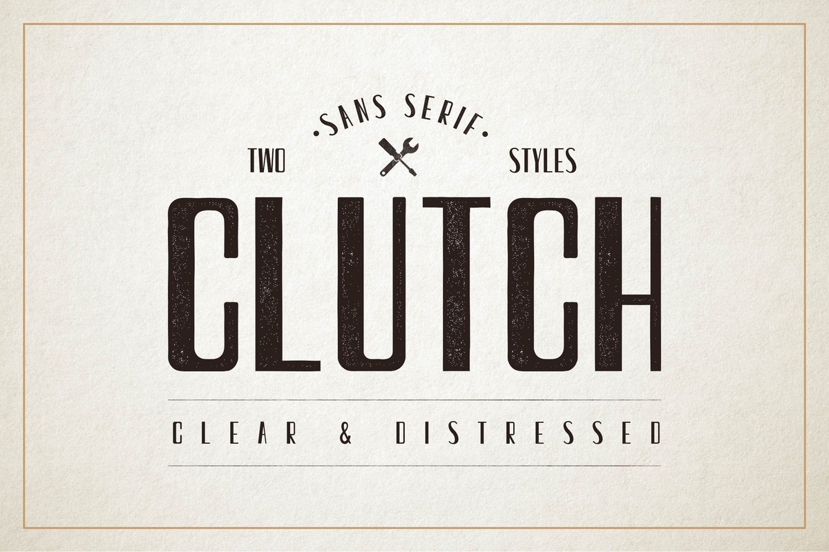 Шрифт Clutch