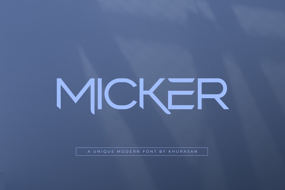 Шрифт Micker