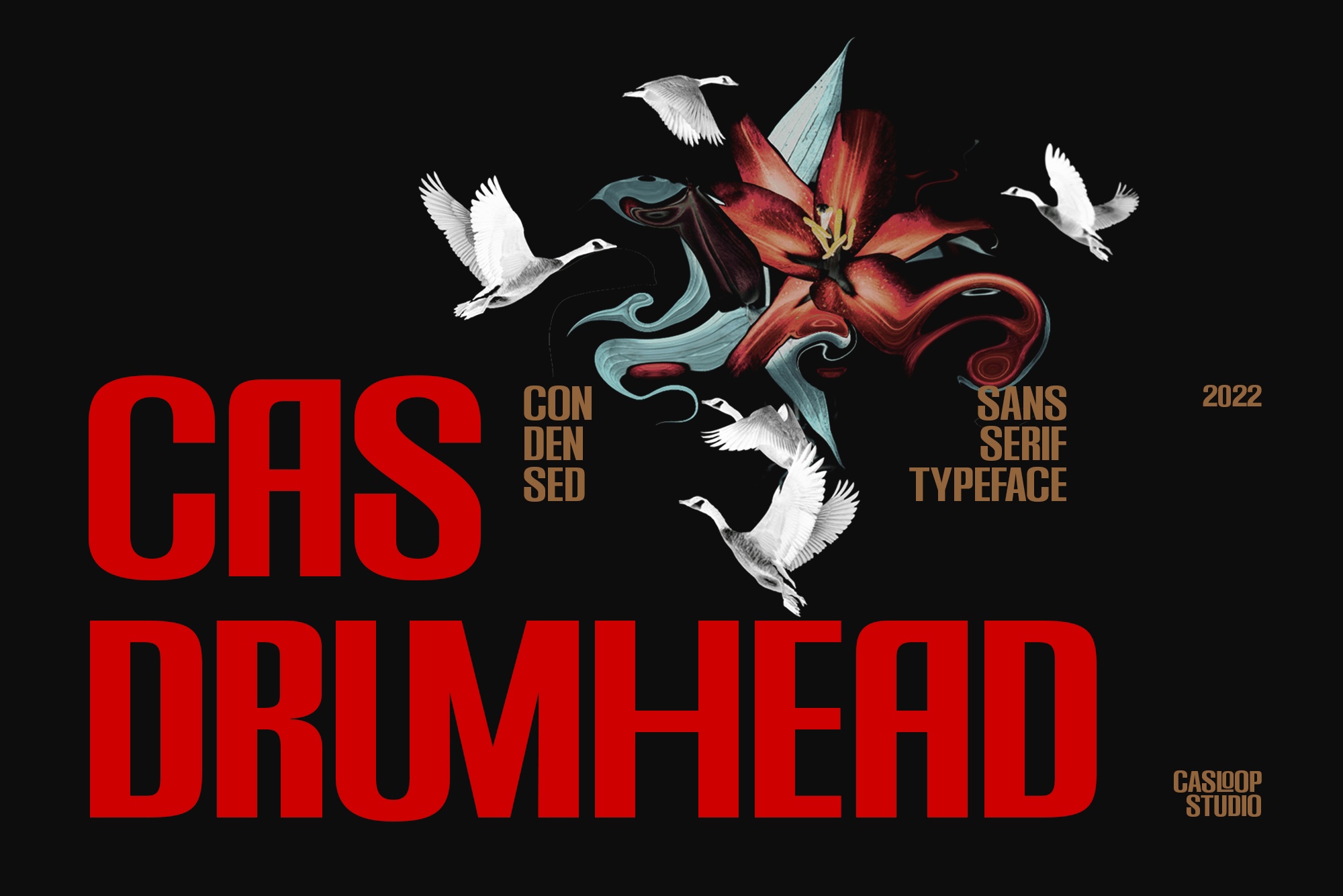 Шрифт Cas Drumhead