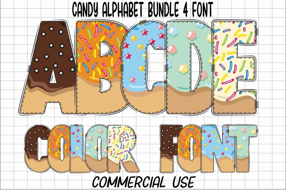 Шрифт Candy Alphabet