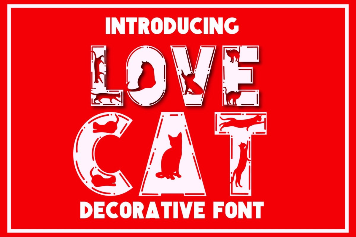 Шрифт Love Cat