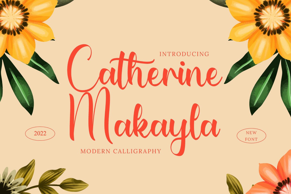 Шрифт Catherine Makayla