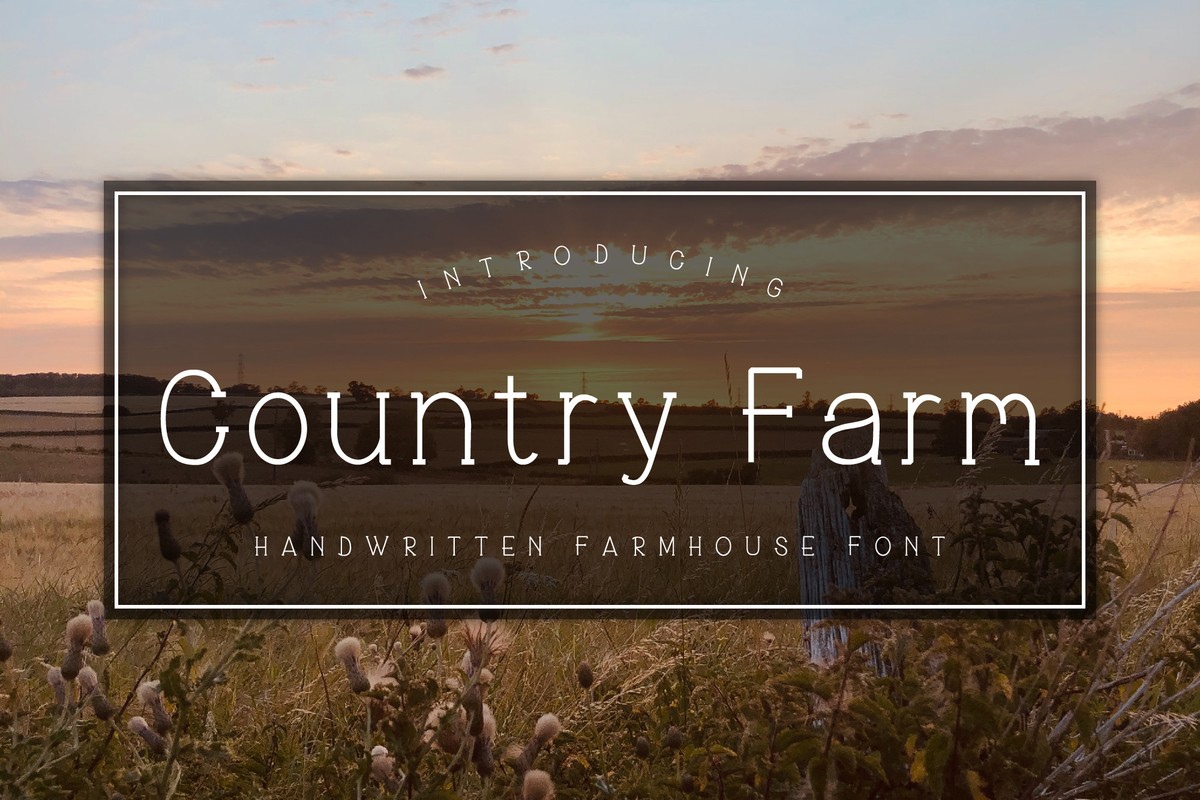 Шрифт Country Farm