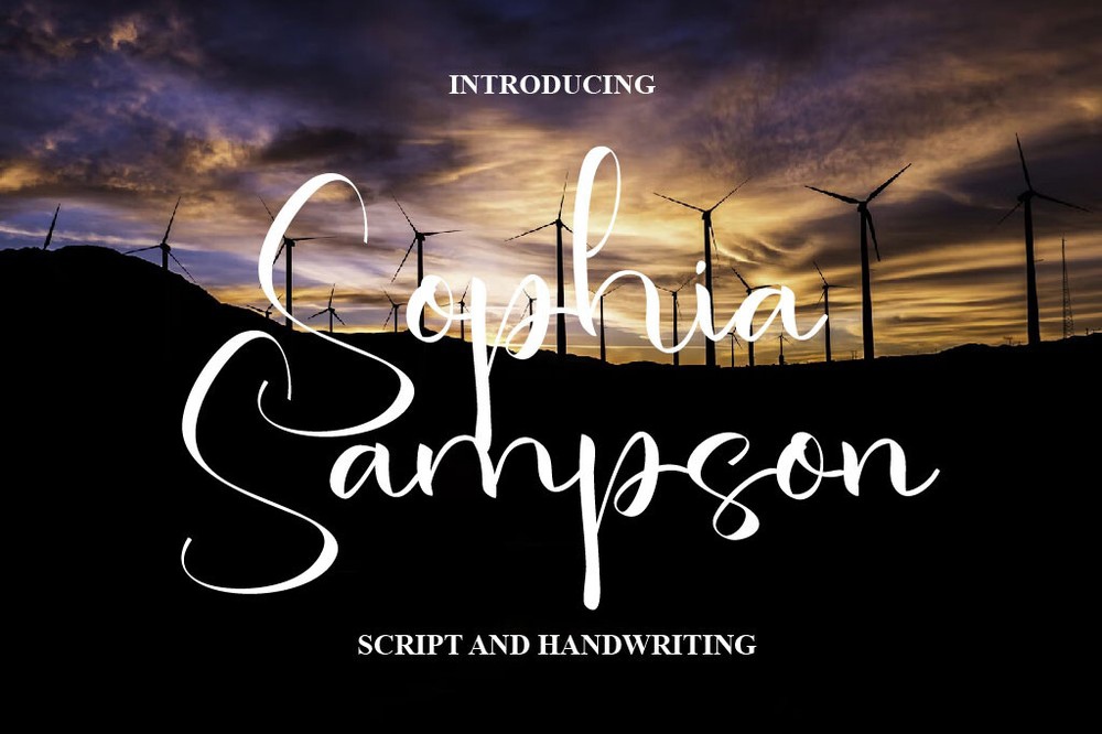 Шрифт Sophia Sampson