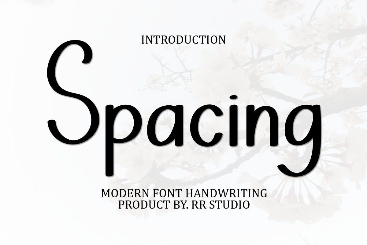 Шрифт Spacing