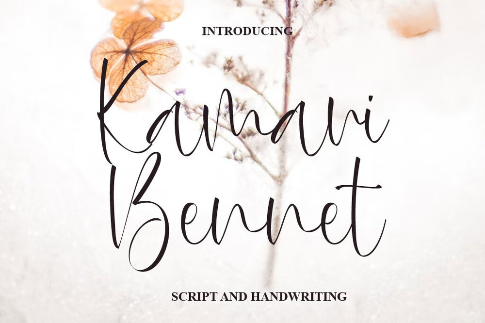 Шрифт Kamari Bennett