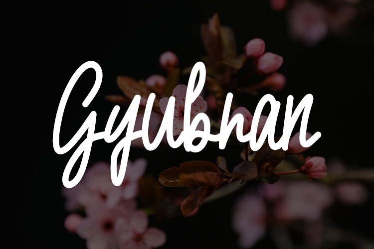 Шрифт Gyubran