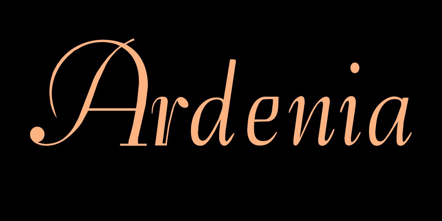 Шрифт Ardenia