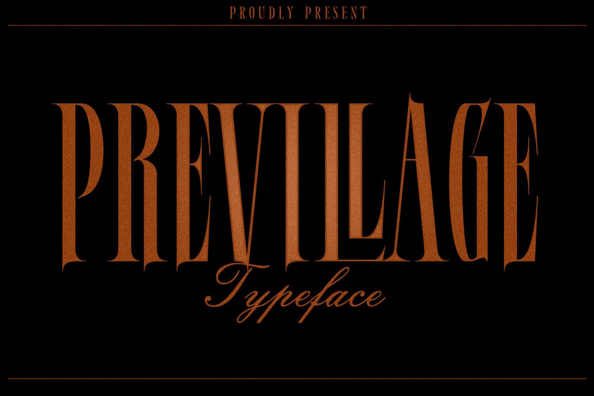 Шрифт Previllage