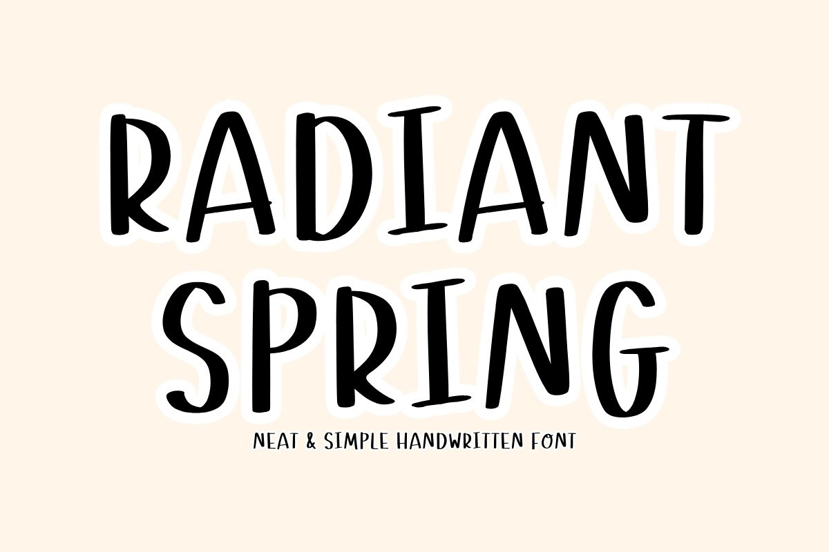 Шрифт Radiant Spring